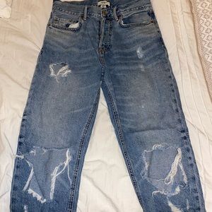 Forever 21 Ripped Mom Jeans